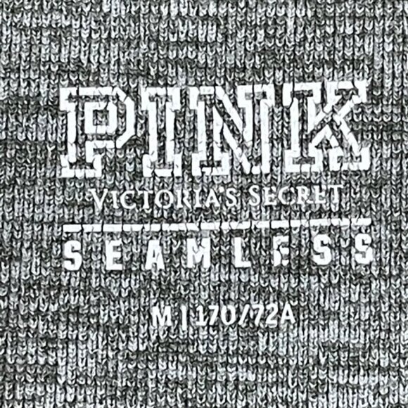 PINK VICTORIA'S SECRET High Waisted Seamless Gray Leggings - Size Medium - Picture 4 of 6